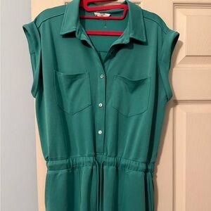 Entro Sleeveless Button-Up Romper- nwot!